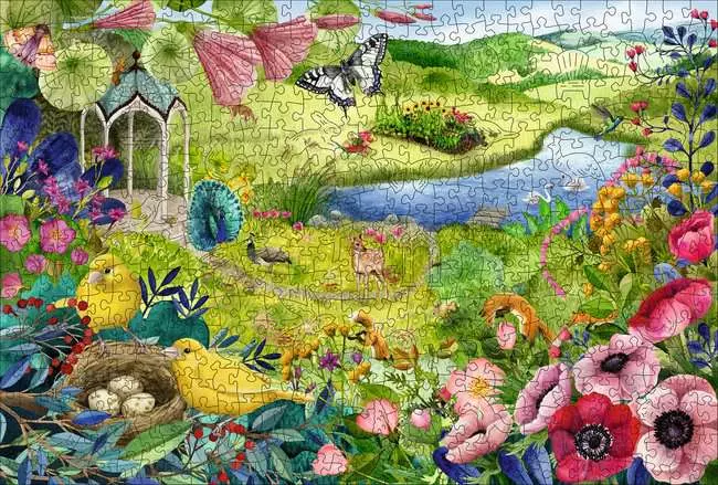 Ravensburger WOOD: Nature Garden 500 pc Puzzle