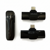 RadioShack USB-C Wireless Microphone Black for Recording and Streaming