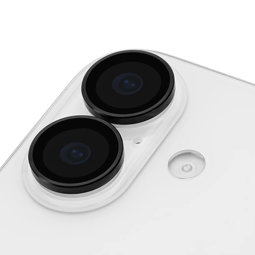 Case-Mate - Aluminum Camera Lens Glass Protector for Apple iPhone 17 - Black