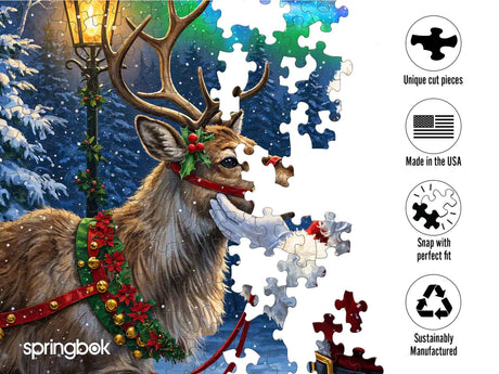 Springbok Santa's Favorite Reindeer 500 Piece Puzzle - image 4