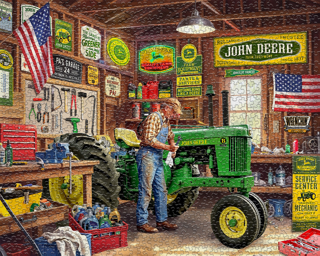Springbok Grandpa's Garage 1000 Piece Jigsaw Puzzle