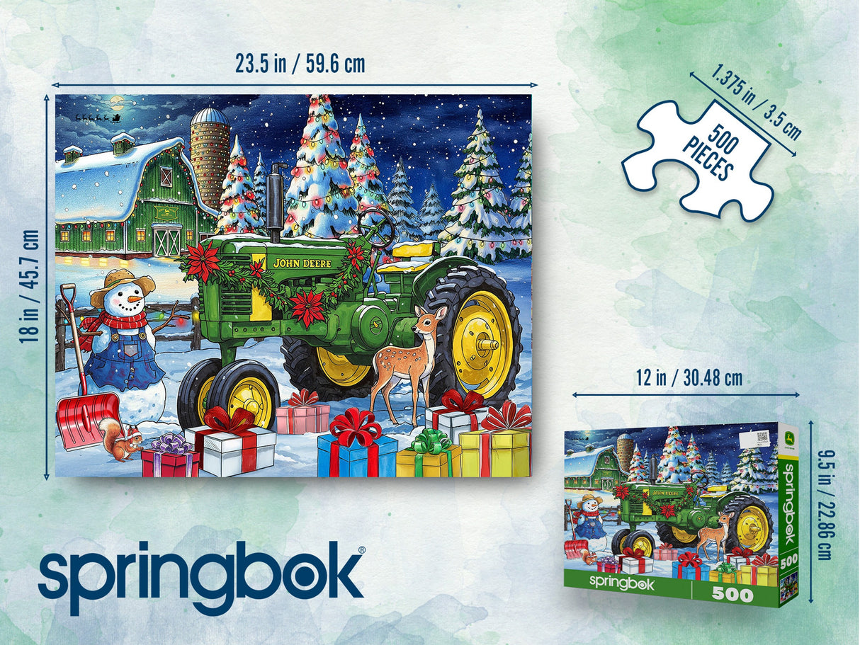Springbok Festive Farm Surprise 500 Piece Jigsaw Puzzle