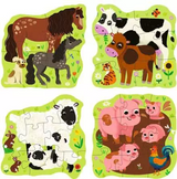 Puzzle Up Farm Animals 4/6/8/10 PC