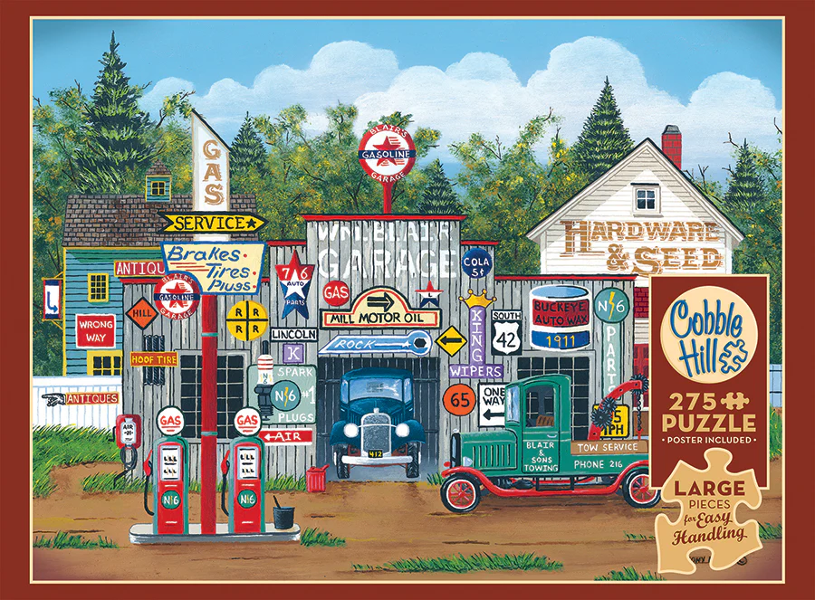 Cobble Hill The Ol' Roadside Garage | Easy Handling 275 Piece puzzle