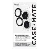 Case-Mate - Aluminum Camera Lens Glass Protector for Apple iPhone 17 - Black