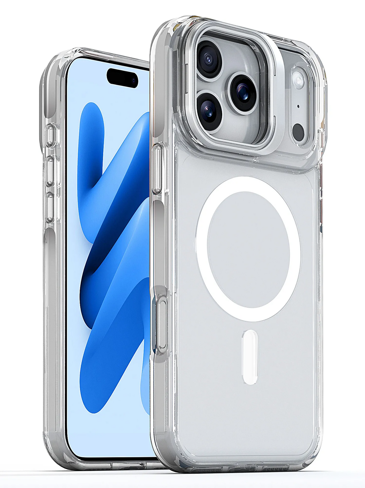 xBase iPhone 17 Pro - Crystalline Pro with Kickstand MagSafe - High Quality - Clear