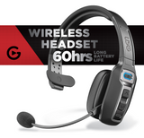 USG - Viper 2 Wireless Bluetooth Trucker / Office Headset - Black