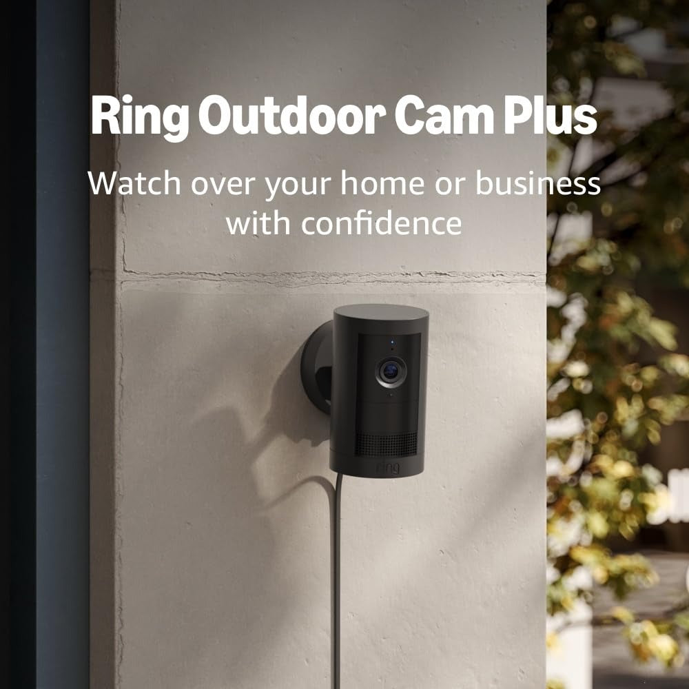 Ring Outdoor Cam Plus Plug-In (black)