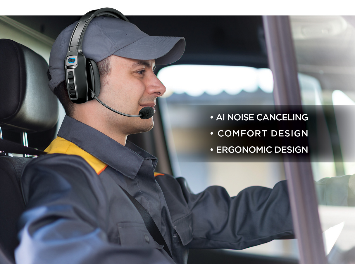 USG - Viper 2 Wireless Bluetooth Trucker / Office Headset - Black