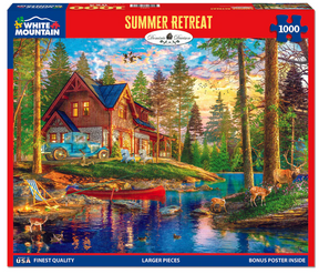 White Mountain Puzzles - Summer Retreat (1907pz) - 1000 Piece Jigsaw Puzzle