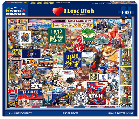 I Love Utah (2083pz) - 1000 Piece Jigsaw Puzzle