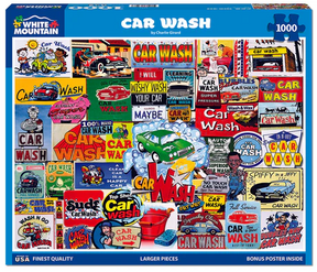 White Mountain Puzzles - Car Wash (2086pz) - 1000 Piece Jigsaw Puzzle