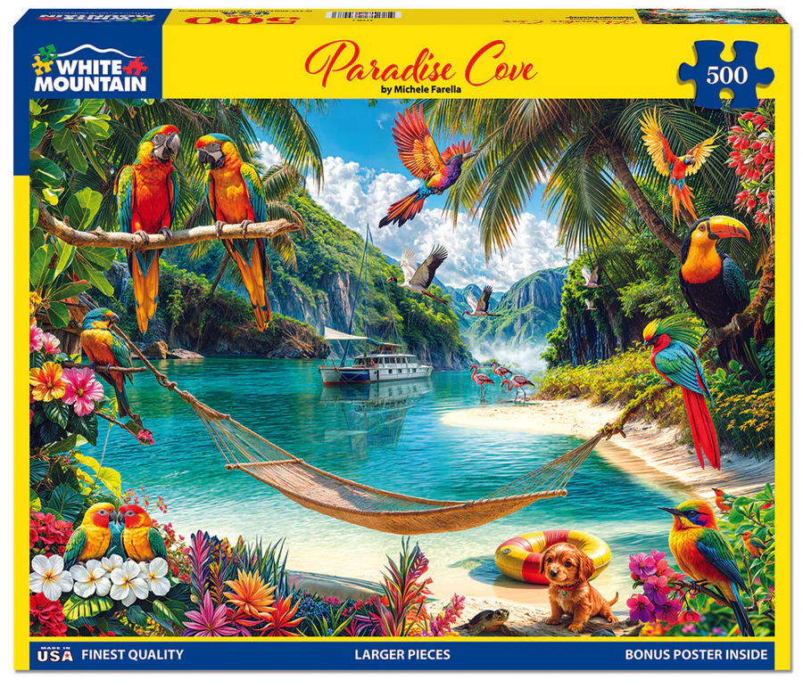 White Mountain Puzzles - Paradise Cove (2091pz) - 500 Piece Jigsaw Puzzle
