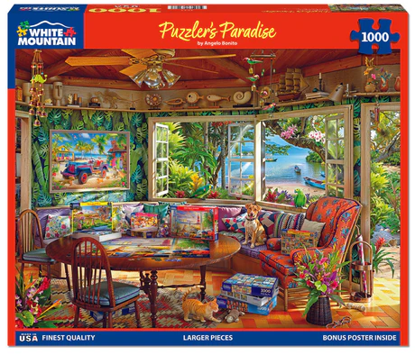 White Mountain Puzzles - Puzzler’s Paradise (2093pz) - 1000 Piece Jigsaw Puzzle