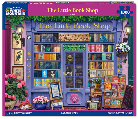 White Mountain Puzzles - The Little Book Shop (2094pz) - 1000 Piece Jigsaw Puzzle