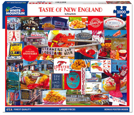 White Mountain Puzzles - Taste Of New England (2102pz) - 1000 Piece Jigsaw Puzzle