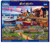 White Mountain Puzzles - Boat Harbor (2109pz) - 1000 Piece Jigsaw Puzzle