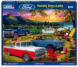 White Mountain Puzzles - Family Day At The Lake-Ford (2112pz) - 1000 Piece Jigsaw Puzzle