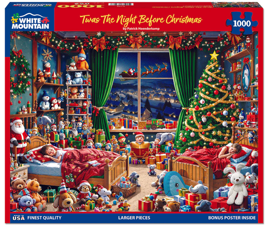 White Mountain Puzzles - Twas The Night Before Christmas (2137pz) 1000 Piece Jigsaw Puzzle