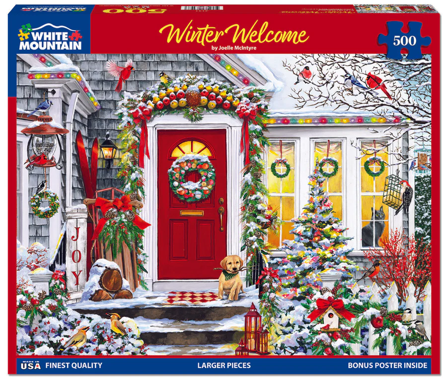 White Mountain Puzzles - Winter Welcome (2141pz) - 500 Piece Jigsaw Puzzle