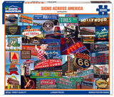 White Mountain Puzzles - Signs Across America (2145pz) - 1000 Piece Jigsaw Puzzle