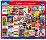 White Mountain Puzzles - US Maps & Travel Guides (2163pz) - 1000 Piece Jigsaw Puzzle