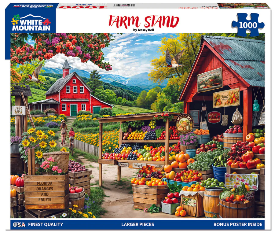 White Mountain Puzzles - Farm Stand (2164pz) - 1000 Piece Jigsaw Puzzle