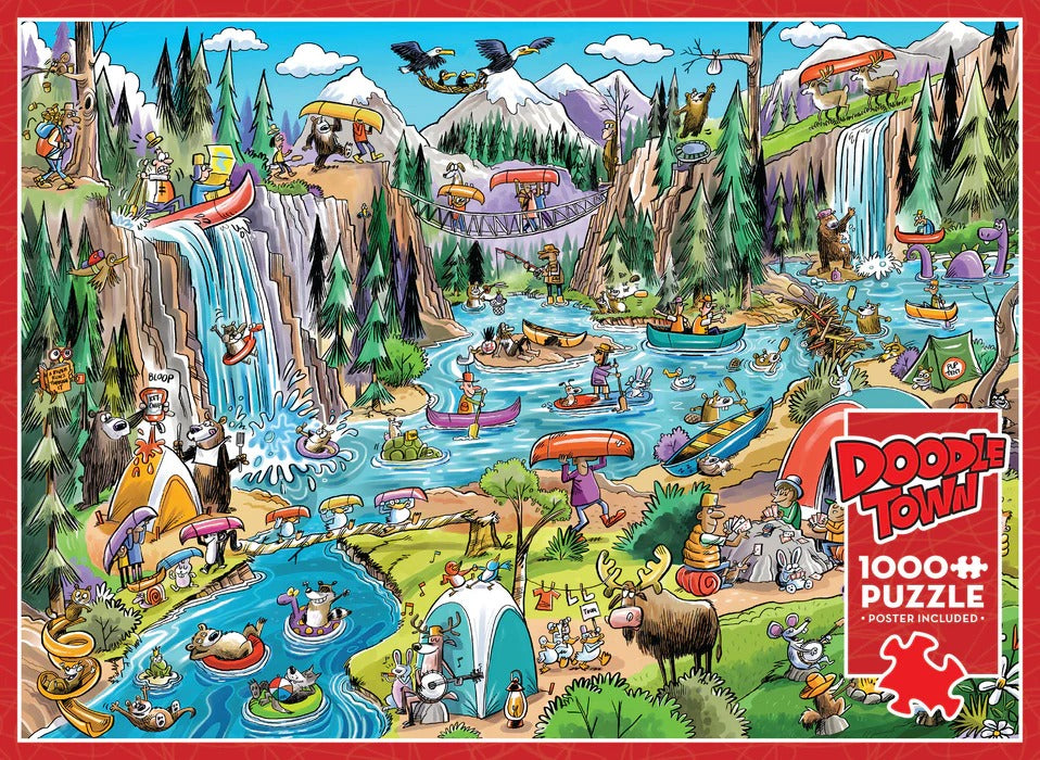 Cobble Hill DoodleTown: Portage Pandemonium 1000 Piece Puzzle