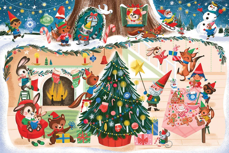 Cobble Hill Christmas Cheer | Floor Puzzle 35pc