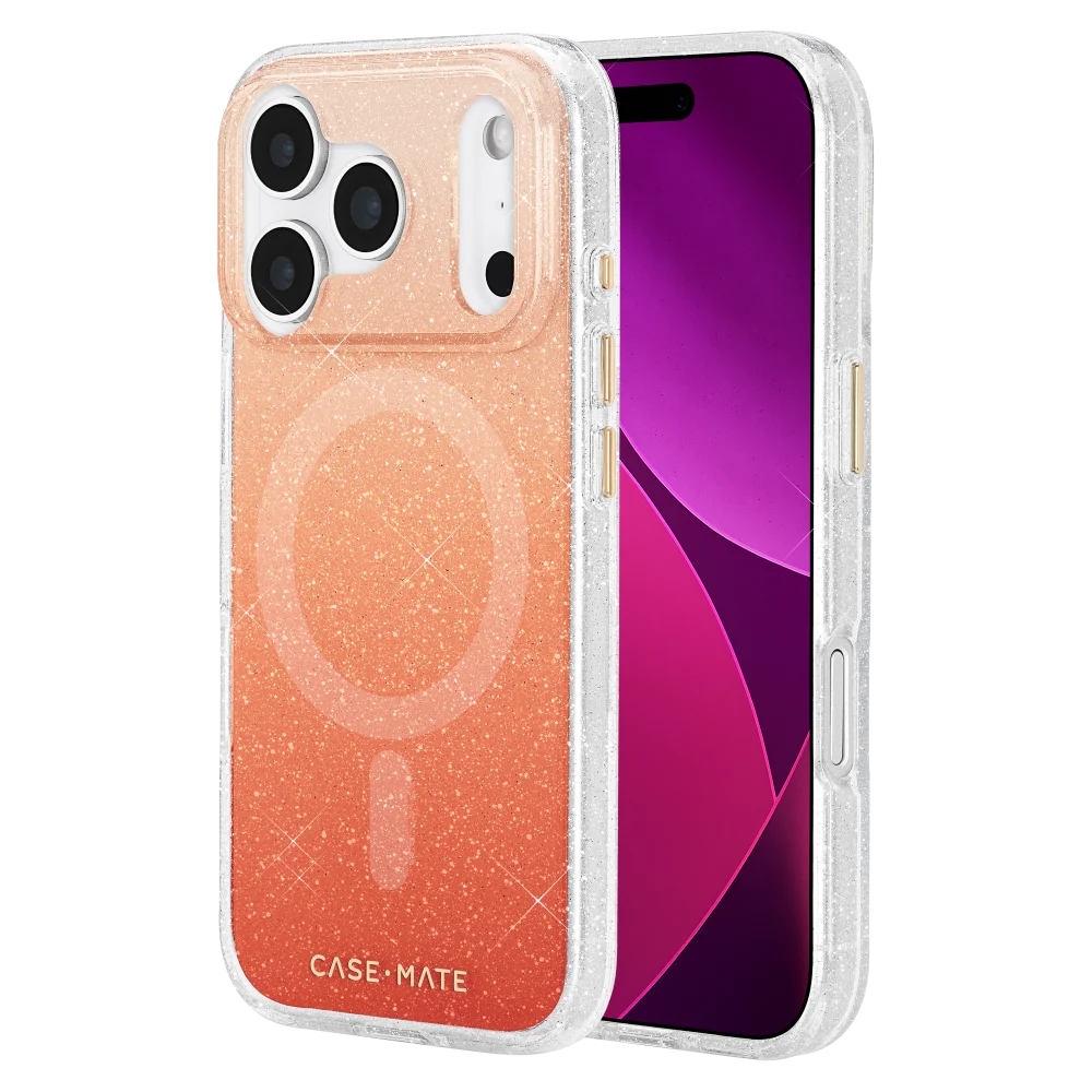 Case-Mate - Twinkle Twilight MagSafe Case for Apple iPhone 17 Pro - Orange Ombre