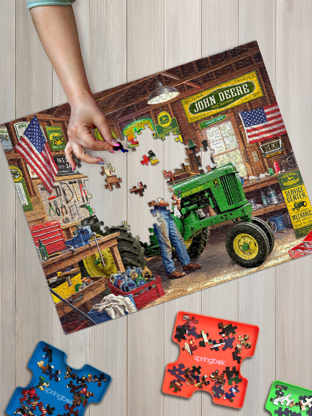 Springbok Grandpa's Garage 1000 Piece Jigsaw Puzzle