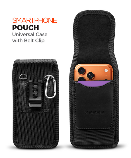xBase Universal Phone Pouch Belt Clip w/Keychain - Large