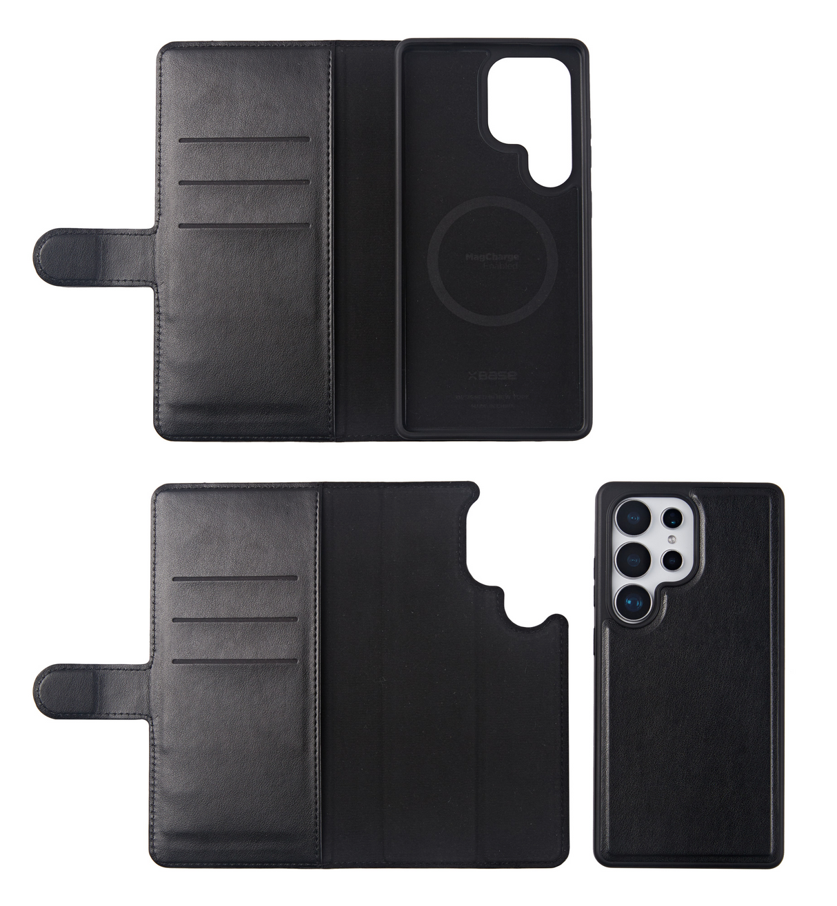 xBase Samsung S25 Ultra Exec Folio Wallet Case - Black