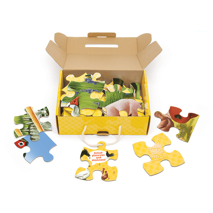 Cobble Hill Welcome to the Farm (35pc Puzzle Floor Rope Handle)