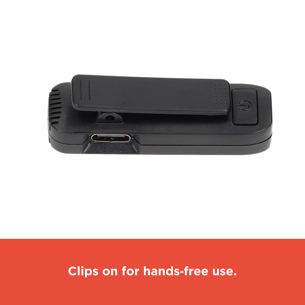RadioShack USB-C Wireless Microphone Black for Recording and Streaming