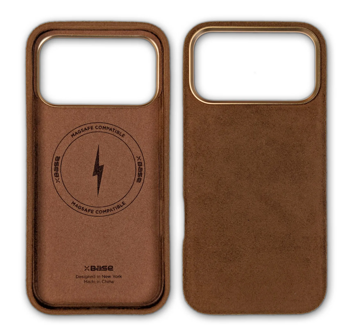iPhone 17 Pro Max - Suede MagSafe Compatible Case - Brown