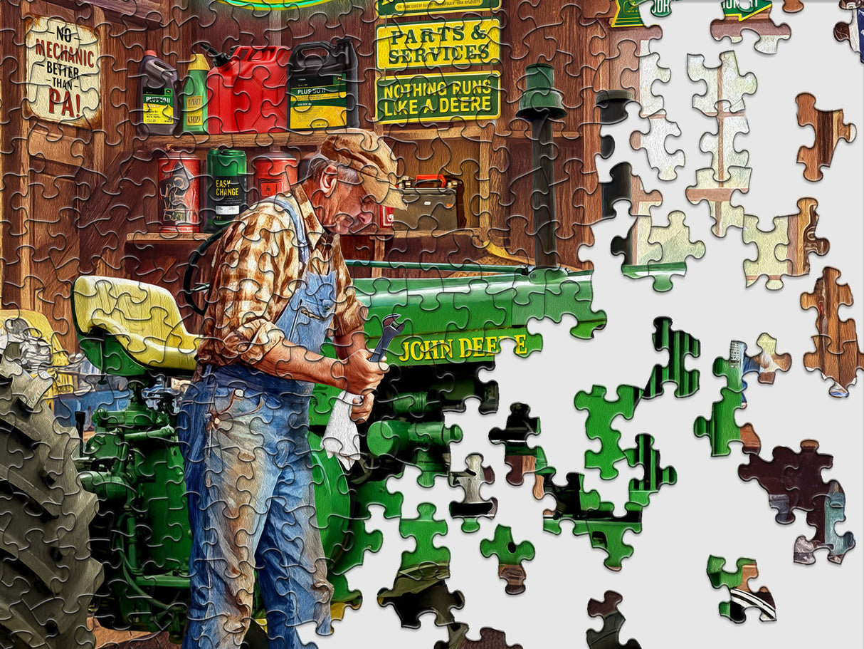 Springbok Grandpa's Garage 1000 Piece Jigsaw Puzzle