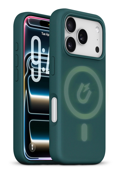 xBase iPhone 17 Pro Max - Liquid Silicone Gel/Rubber MagSafe Compatible Case - Green