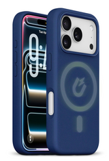 xBase iPhone 17 Pro Max - Liquid Silicone Gel/Rubber MagSafe Compatible Case - Blue