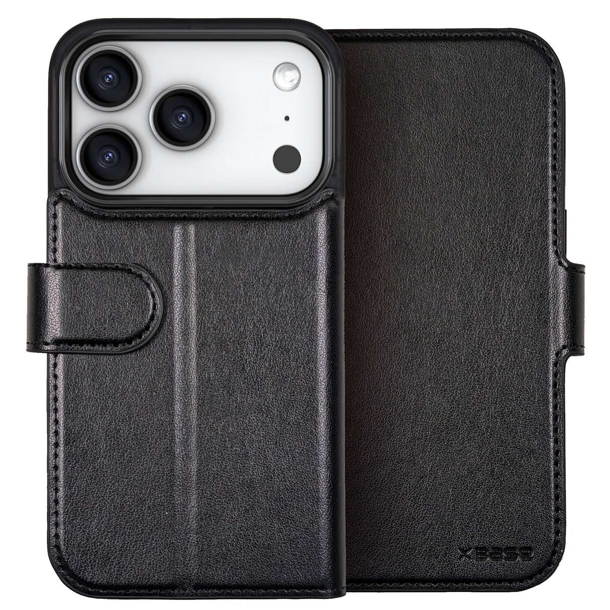 xBase iPhone 17 Pro Folio Exec Wallet Case MagSafe Compatible - Black