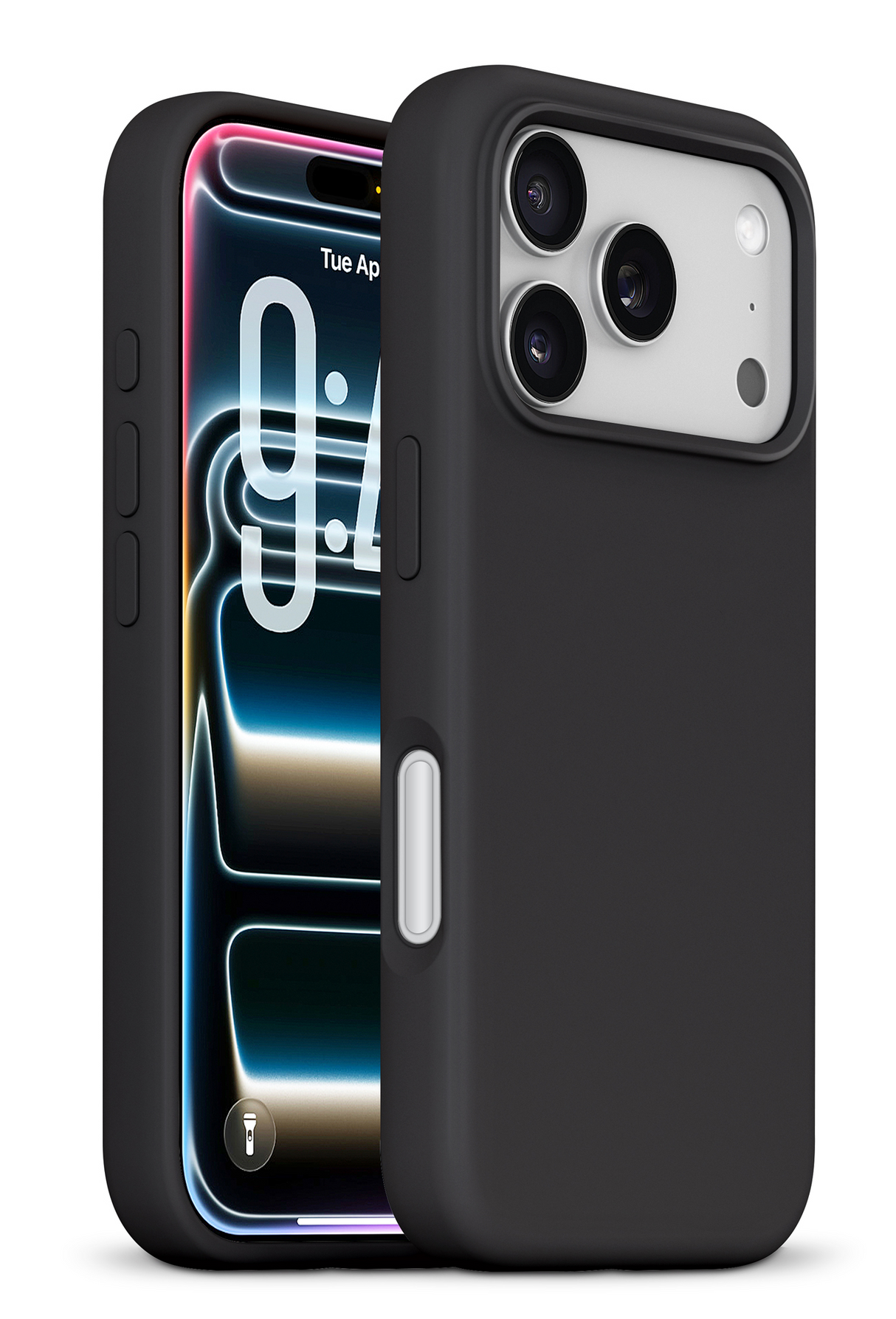 xBase iPhone 17 Pro Max - Liquid Silicone Gel/Rubber MagSafe Compatible Case - Black