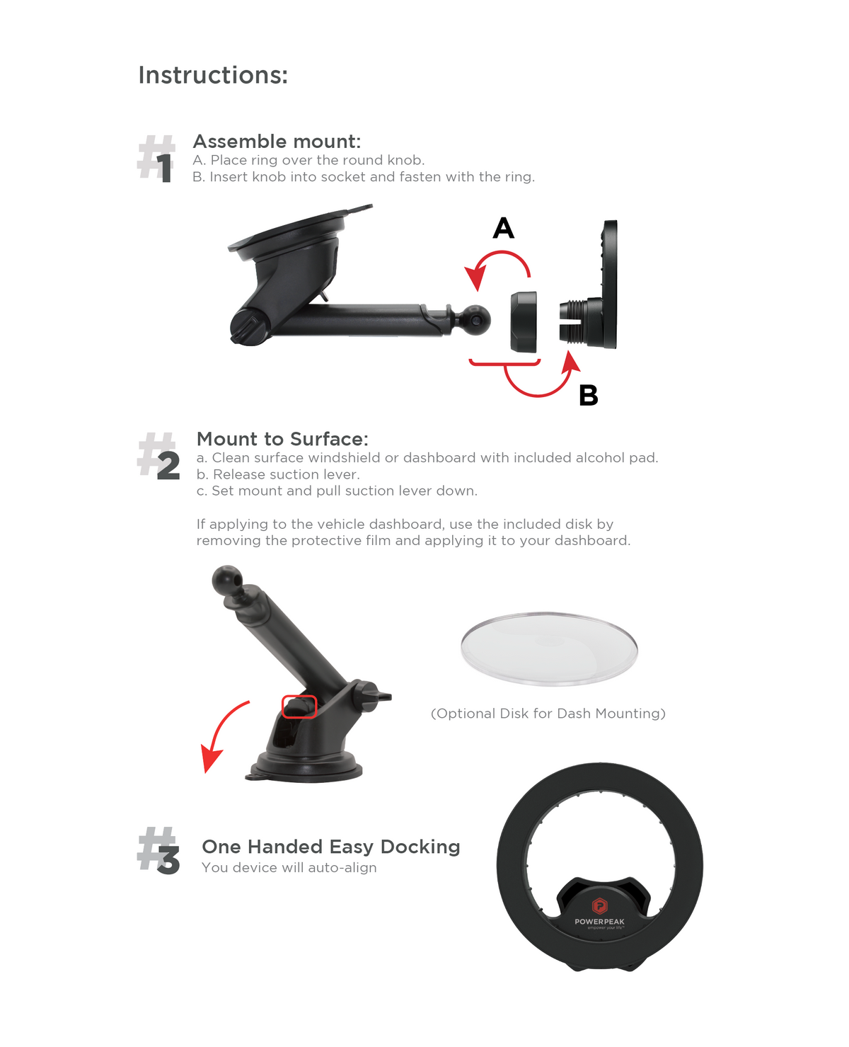 PowerPeak ProMount-Dash for Magsafe