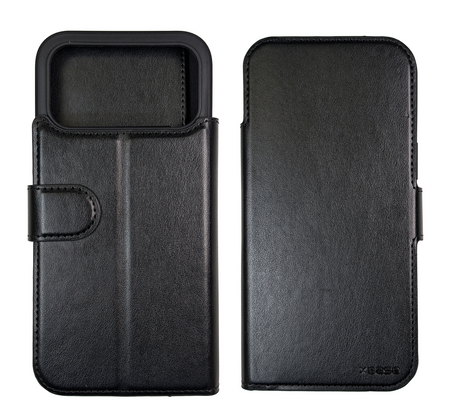 xBase iPhone 17 Pro Max Folio Exec Wallet Case MagSafe Compatible - Black