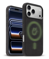 iPhone 17 Pro Suede MagSafe Compatible Case - Black