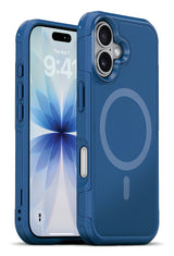 xBase iPhone 17 - ProTech Dual Layer MagSafe - Rugged Armor Protective Case - Blue