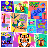 Springbok Geometric Jungles 500 Piece Jigsaw Puzzle