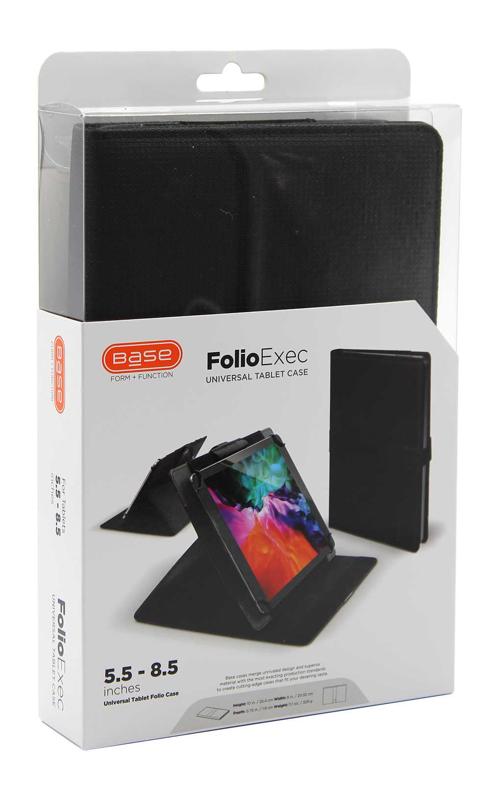 xBase - Folio Universal Tablet Case Cover & Stand for all tablets (5.5 " 8.5") - Black