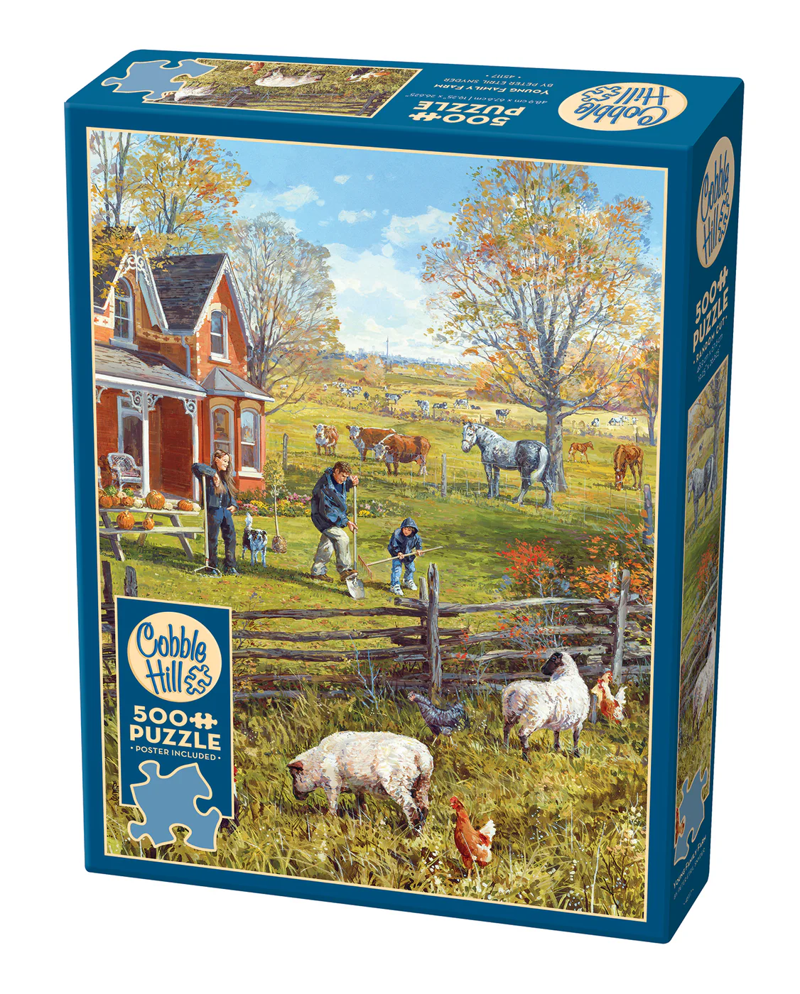 Cobble Hill Young Family Farm 500 Piece Puzzle