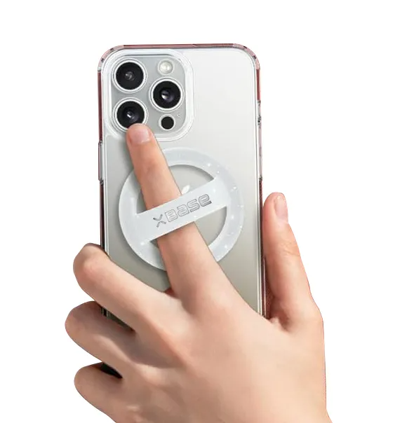 xBase Magnetic Loop Grip - Clear Sparkle