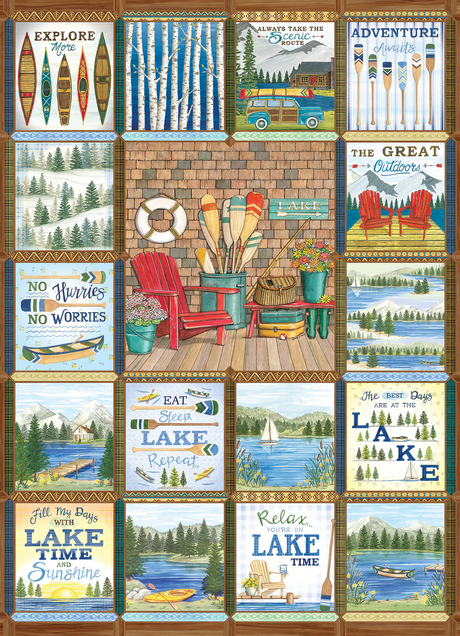 Cobble Hill Lake Country 1000 Piece Puzzle